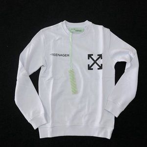 Off-White Men Bart Simpson White Sweatshirt "S"